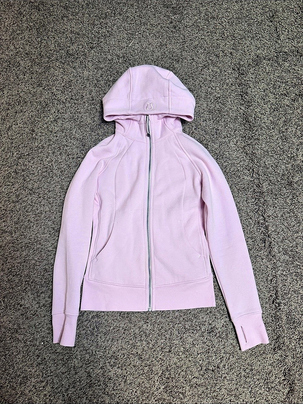 Lululemon Pink Scuba Hoodie Full-Zip Jacket Size 4